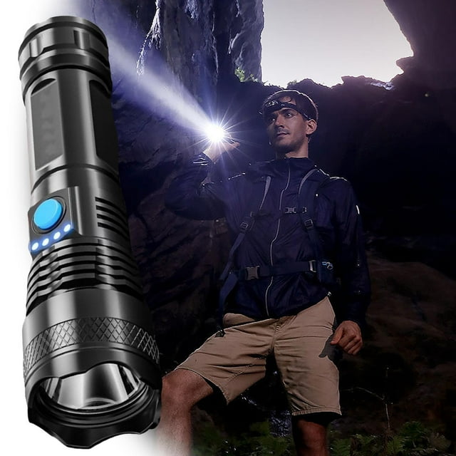 YoGold Rechargeable Flashlights High Lumens, Lumens Super Bright LED Flash Light, Multiple Modes, IPX6 Waterproof Handheld Flash Light for Home, Emergencies, Camping