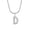 D, variant on MATROOY A-Z Women Initial Necklaces, 26 Letters Alphabet Pendant with Snake Chain-Q