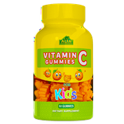 Vitamin C Gummies for Kids with 250mg, Immune System Support, Natural Orange Flavor - 60 Gummies