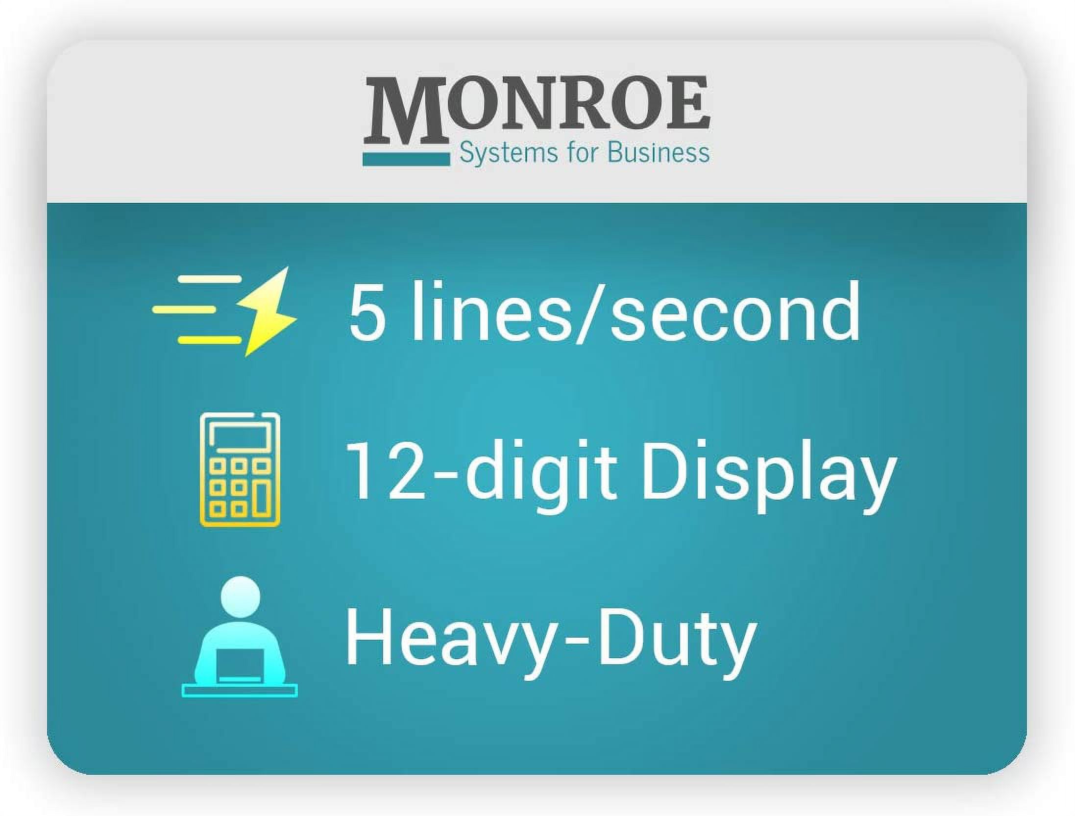 MONROE SYSTEMS FOR BUSINESS Printing Calculator, Model MNEULTIMATEXB, Black