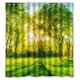 thumbnail image 1 of ABPHQTO Tree Grass Sunshine Fresh Scenery Cortina de ducha Cortina de ducha impermeable 160x180 cm, 1 of 2