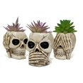 thumbnail image 1 of Creative Skull Flower Pot Ornament Personalized Resin Desktop Decoration For Home Living, 1 of 4
