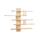 thumbnail image 2 of Contenedores de almacenamiento, Estante de almacenamiento de pared de madera, Estante de almacenamiento de modelos de paneles de madera maciza, Estante de exhibición de figuras, Estante de pared, Colg, 2 of 7