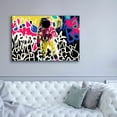 thumbnail image 5 of Epic Graffiti 'Astronaut Graffiti Art 17' by Irena Orlov Giclee Canvas Wall Art, 60"x40", 5 of 8