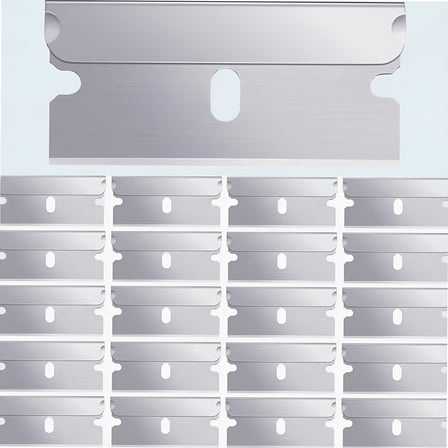 FACEGA 20 Pieces Single Edge Cutter Blade Industrial Razor Blades for Scraper,Safety Straight Edge Razors,Box Carton Cutter Replacement Blades,Glass and Paint Scraper Razor Blades