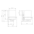 thumbnail image 2 of Forte Lighting 2404-01-32 Halo Wall Sconce - Bronze, 2 of 6