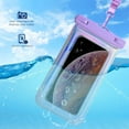 thumbnail image 5 of Waterproof Phone Pouch Case for iPhone 17 16 Pro Max/15/14/13/12, IP68 Travel Cellphone Dry Bag Beach Cruise Ship Essentials Bags with Crossbody Lanyard, Iridescent Purple - 7″, 5 of 7