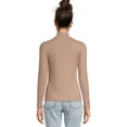 thumbnail image 3 of No Boundaries Women's Juniors Long Sleeve Mock Neck Top, Sizes XS-3XL, 3 of 5