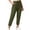 *Army Green, variant on ClodeEU Women Drawstring Elastic Waist Cropped Jogger Pants,Lightweight Ankle Length Casual Trousers ,Women's Plus L