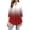 White, variant on RYRJJ Womens Tops Dressy Casual 3/4 Sleeve Notch V Neck Business Shirts Trendy Work Blouses(Army Green,L)