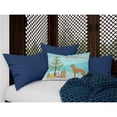 thumbnail image 3 of Carolines Treasures CK3851PW1216 Lurcher 2 Christmas Tree Canvas Fabric Decorative Pillow, 12H x16W, multicolor, 3 of 4