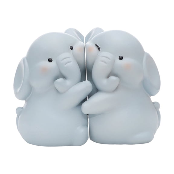 Cute Animal Bookends Resin Decorative Book Ends Non Slip Heavy Duty Book Holders for Shelves Desk Office Home Bookshelf Decor Gift