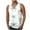 White, variant on Zylanna Men's Sleeveless Muscle Shirt, Quick-Dry Hawaii Print Moisture-Wicking Crew Neck Gym wear Tank Tops for Sport Beige