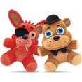 thumbnail image 1 of Peluches de cinco noches, animales de peluche, 2 piezas, lindos juguetes de peluche suaves, almohadas para abrazar, figuras de juego, muñecas, decoración de cumpleaños de Halloween para niños pequeños, 1 of 4