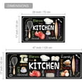 thumbnail image 3 of Kitchen Mat Set of 2 Non Slip Thick Kitchen Rugs and Mats for Floor Comfort Standing Mats for Kitchen, Sink, Laundry, 17"x47"+17"x28", 3 of 6