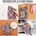 thumbnail image 7 of Coolnut Mexican Talavera Kitchen Dish Towel Set of 6, Soft Absorbent Drying Dishcloths Dish Towels with Hanging Loop for Kitchen Bathroom Bar Home Decor, 28 x 18 Inch Washcloth Gift, 7 of 7