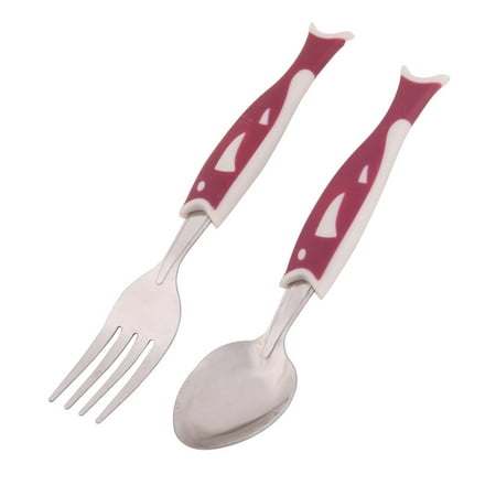 Handle Fish Fork - Restaurant Fish Design Handle Noodles Soup Rice Holder Spoon Fork Tableware Set