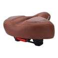 thumbnail image 1 of Comfort Saddle Breathable Shockproof Cycling Parts brown with taillight, 1 of 8