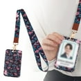 thumbnail image 2 of Printed Leather Id Card Hanging Rope Hard Card Holder K Clearance! Kaireo Heart Shaped Cell Phone Lanyard with Sliding Card Holder Adjustable Braided Strap for O Ffice Id Cards Pvc Leather, 2 of 9