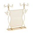 thumbnail image 2 of Neinkie Jewelry Display Stand Exquisite Decorative Space-saving Cat Ear Wrought Iron Earrings Necklace Grid Storage Rack for Bathroom, 2 of 9