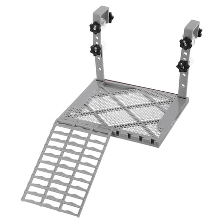 OULII Plastic Turtle Basking Platform with Non Slip Ramp Hanging Design for Aquatic Turtle Habitats