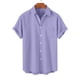 thumbnail image 2 of Mens Manga Corta Botón Abajo Camisas, Cuello de Vuelta Impresa Blusa, Top de Verano de la Moda Casual, 2 of 9