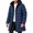 A1-Navy, variant on Men's Winter Puffer Jacket Zippered Hooded Warm Thick Padded Parka Coat Outerwear with Pockets