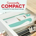 thumbnail image 5 of Dash Safe Slice Mandoline Slicer, Julienne + Dicer for Vegetables, Meal Prep & More with 30+ Presets & Thickness Adjuster, Aqua, 5 of 5