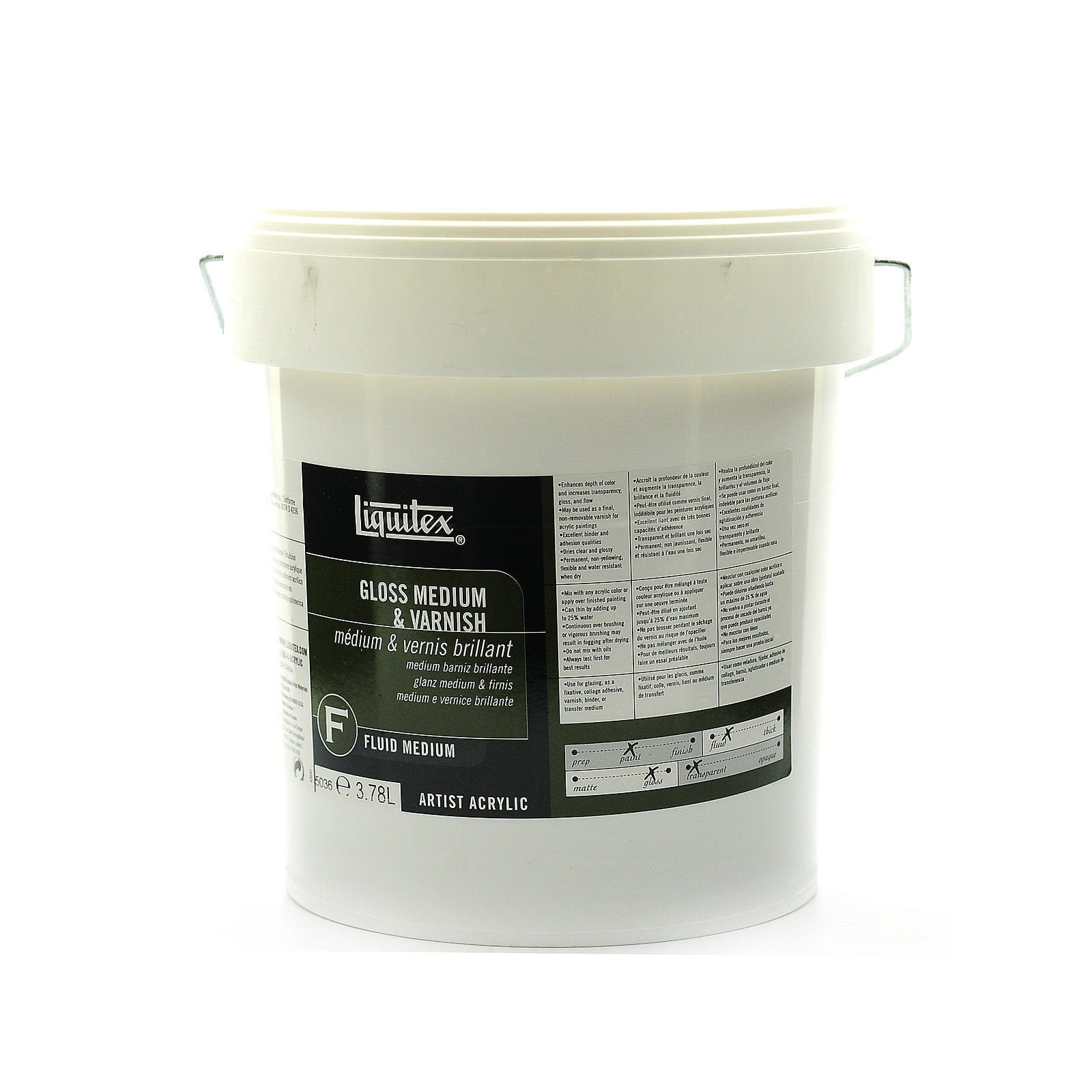 Liquitex Non-Toxic Non-Removable Acrylic Medium, 1 Gallon, Gloss 
