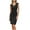 Black, variant on Qiopertar Women's Knee-Length Dress Business Casual Sleeveless V-Neck Wrap Dress Work/Cocktail/Funeral Dress