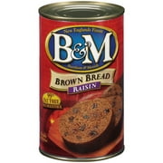 B&M Bread Bright And Mellow Brown Bread Raisins, 16 oz - Case of 12