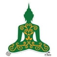 thumbnail image 1 of Sitting Buddha Green - 12" Vinyl Sticker Waterproof Decal, 1 of 1