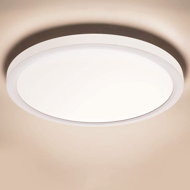 plafón led plano redondo lámpara de techo 18w - blanco moderno 4000k 1600lm lámparas led iluminación de techo led para baño dormitorio sala de estar cocina baño sótano balcón, ultra delgado ø 230 * h24mm ip44 plafón LED redondo montado en techo, borde blanco ultra delgado y difusor opal que emite luz neutra 4000K; dimensiones ø230 mm x h24 mm visibles, indicado solo para interiores (no resistente al agua según especificaciones). Su tamaño compacto es también adecuado para iluminar pasillos o closets pequeños.