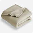 thumbnail image 1 of Bare Home Polar Fleece Bed Blanket - Lightweight - Premium Fleece - Throw, Oyster, 1 of 7