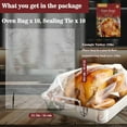 thumbnail image 2 of 20Turkey Roasting Bags - 21.7 inches x 23.6 inches, Large Oven Turkey Cooking Bags, Juice Lock Design, Delicious Turkey - Microwave Safe, Thanksgiving and Christmas Essentials (2 Packs), 2 of 7