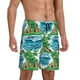 thumbnail image 2 of Balery Hawaii Palms Pantalones cortos de pijama de punto de algodón para hombre con cinturilla y bolsillos-XX-Large, 2 of 6