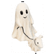 thumbnail image 1 of Estatua de Perro Que Camina Fantasma, Figura de Halloween de Perro Fantasma Espeluznante, Estatuas de Perro Fantasma de Halloween, Fantasma Que Camina con Su Perro Fantasma A, 1 of 5