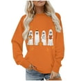 thumbnail image 3 of Makaor Sweatshirts for Women Plus Size Halloween Crew Neck Tops Fleece Long Sleeve Pullover Graphic Casual Clothes, 3 of 8