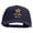Navy, variant on Star U.S. Army Retired Military Embroidered Solid Cotton Twill 5 Panel Prostyle Snap Cap - Red OSFM