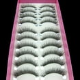 thumbnail image 2 of RAGUPEL Lash Clusters, 10 Pairs Self Adhesive False Eyelashes Elongated Thick Lashes Makeup for Lash Extension, 2 of 7