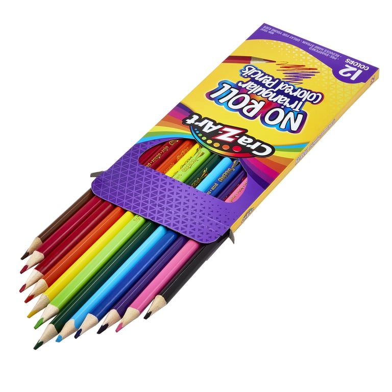 Cra-Z-Art Triangular Colored Pencils, 12 Vibrant Colors, Classroom