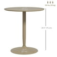thumbnail image 3 of HOMCOM Round Dining Table with Steel Base, Non-slip Pad for Living Room, 3 of 10