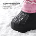 thumbnail image 4 of BURUDANI Kids Boys Girls Winter Snow Boots Insulated Outdoor Snow Boots Soft Warm Shoes Boots, 4 of 6