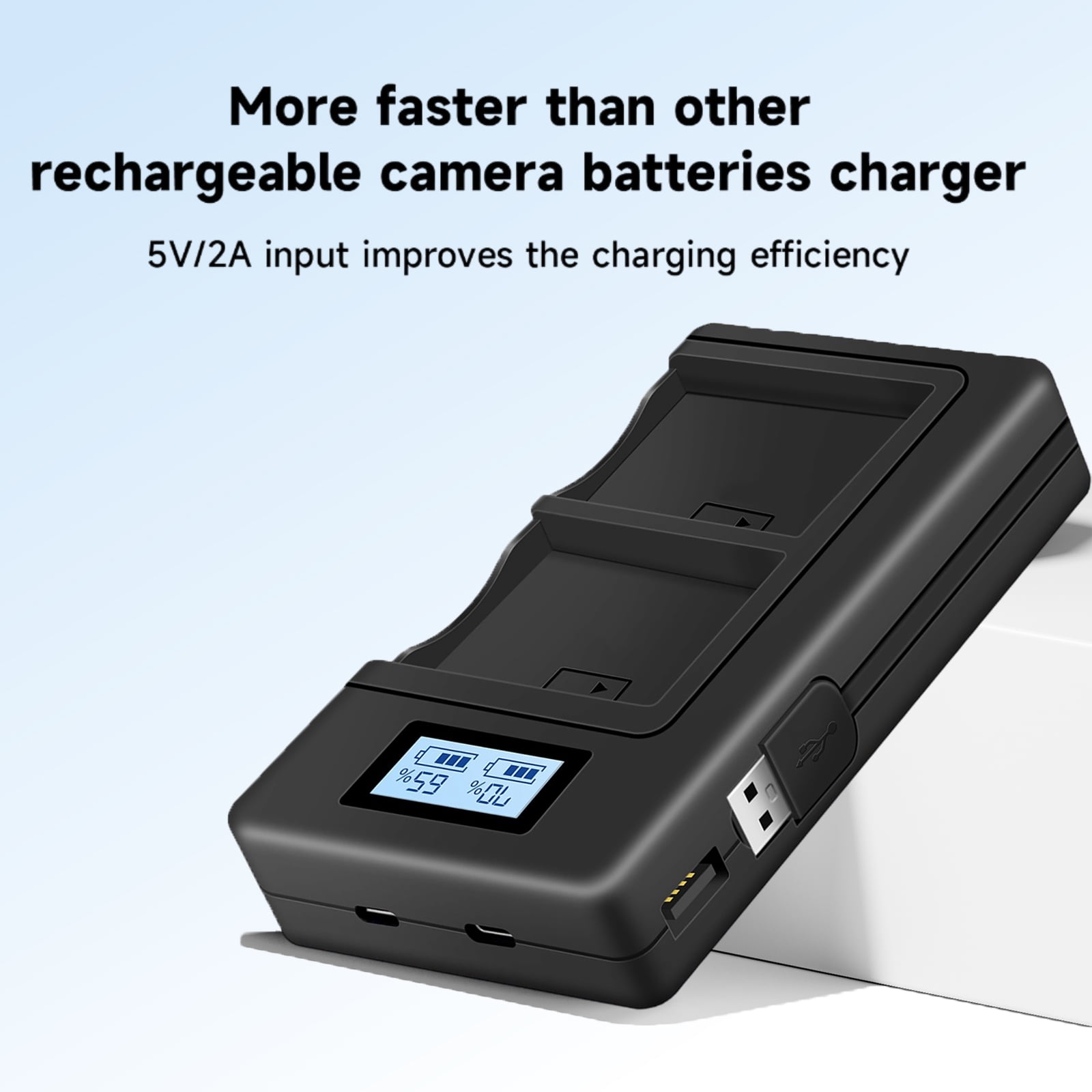 Camaisa Câble Tressé Type C Vers Batterie Factice BLN1 PS-BLN-1 Pour Olympus OM-D E-M1, E-M5, Pen F, E-P5