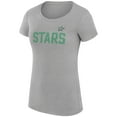 thumbnail image 2 of Women's G-III 4Her by Carl Banks Heather Gray Dallas Stars Super-Slim Fit Lightweight Dot Print Team T-Shirt, 2 of 3
