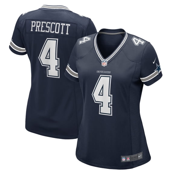 Women's Nike Dak Prescott Navy Dallas Cowboys Game Team Jersey