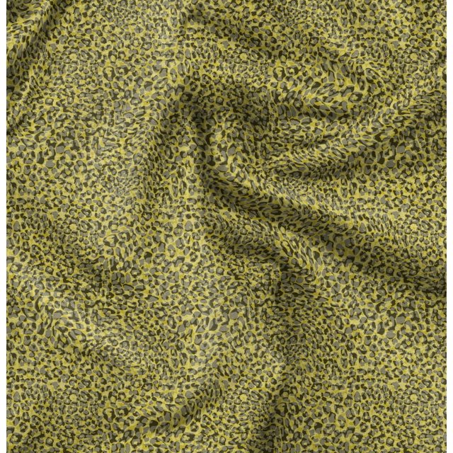 Soimoi Rayon Fabric Leopard Animal Skin Print Fabric by The Yard 56 Inch Wide