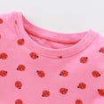 thumbnail image 3 of Qudderr Robe Imprimée pour Bébé Filles Manches Courtes en Coton Robes d'Été Col Rond Robe d'Été pour Filles 1-8 Ans, 3 of 9