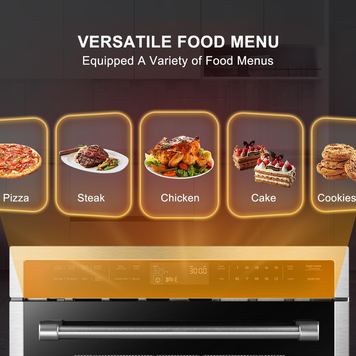Gasland Chef 24 Inch Built-in Convection Microwave Oven with 1.6 Cu. ft. , 1000 Watt, Sensor Cook, Stainless Steel