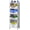 4 Medium-Tier, variant on Rolling Laundry Hamper with Wheels, Folding Utility Cart, Kitchen Storage Organizer, Stackable Open Front Bins, Plastic Clothes Basket